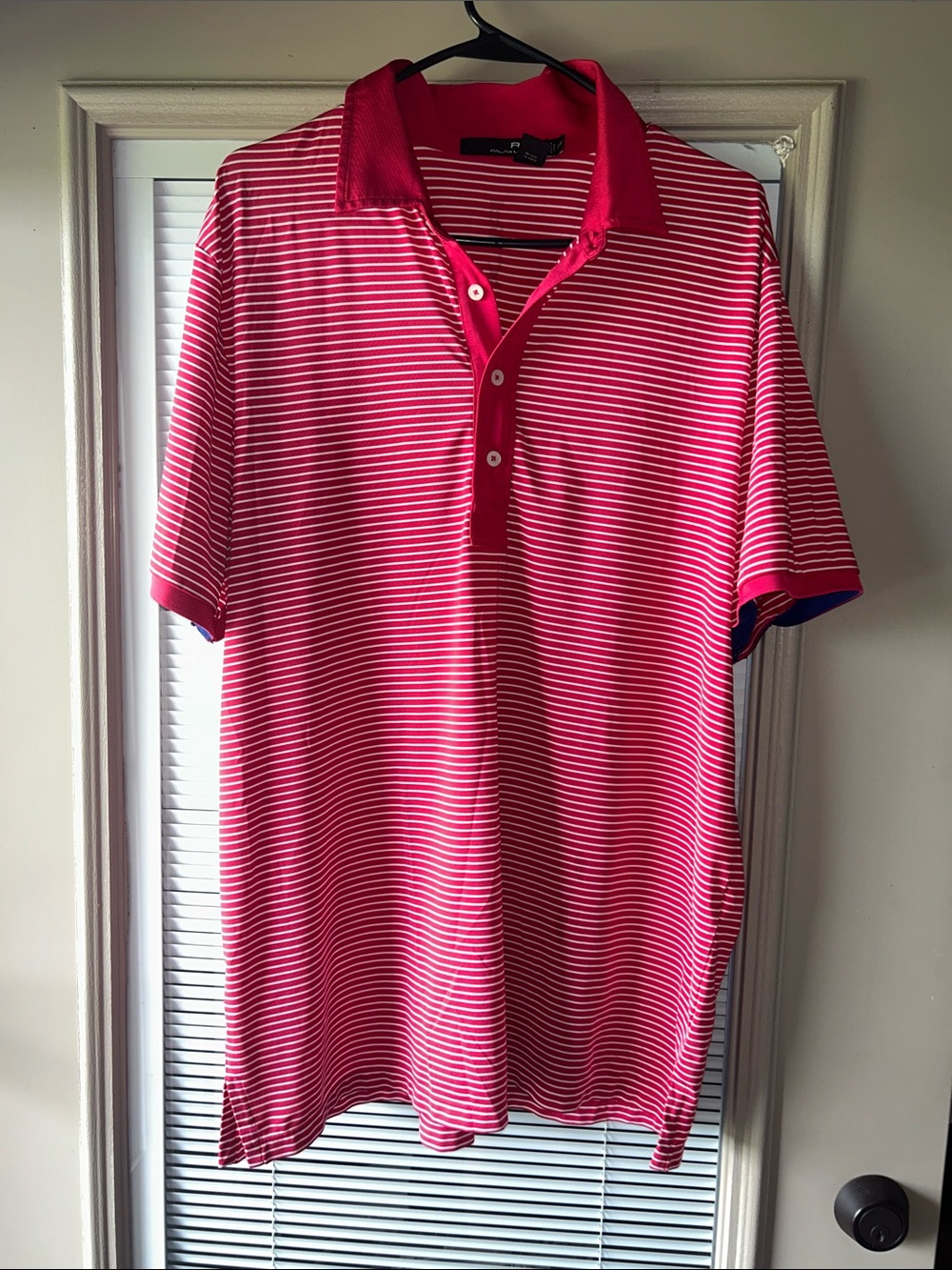 Ralph Lauren Pink and White Striped Polo
